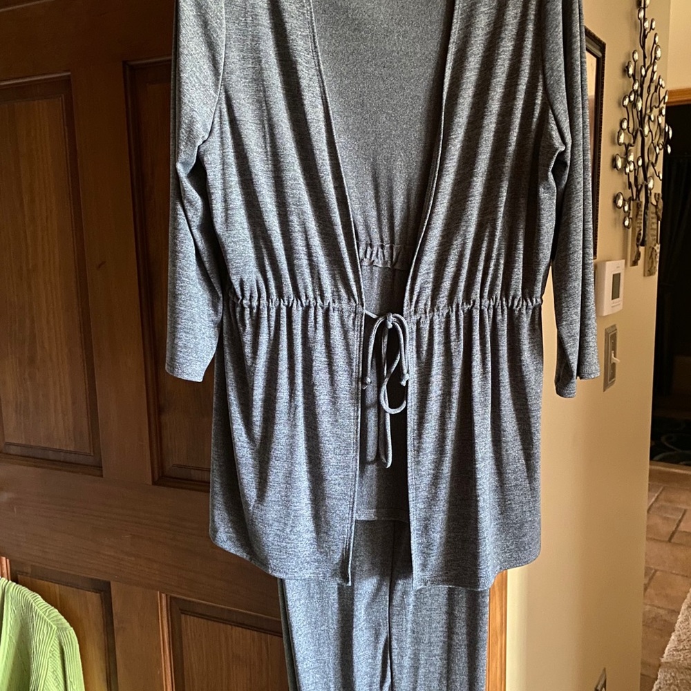 Drawstring Stretchy Jacket W Pants - image 3